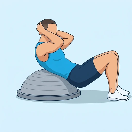 Balance Dome Crunch — peak position, flat illustration