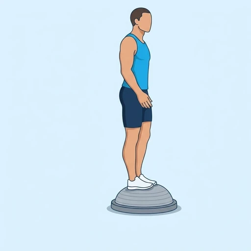 Balance Dome Step-Up — peak position, flat illustration