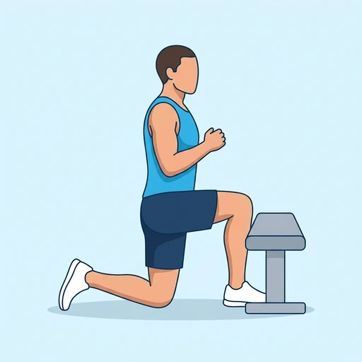 Bench Couch Stretch, flat illustration