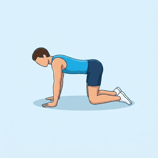 Bird-Dog — start position, flat illustration