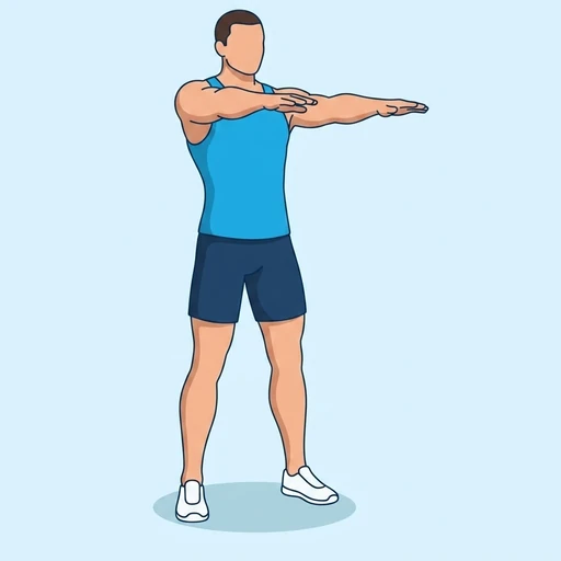 Bodyweight Squat — start position, flat illustration