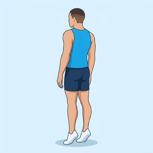 Calf Raise Hold, flat illustration