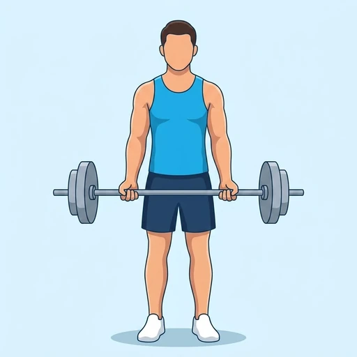 Cheat Curl — start position, flat illustration