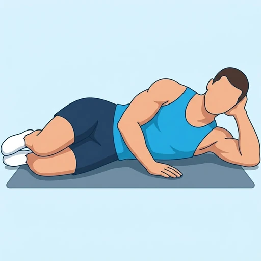 Clamshells — start position, flat illustration