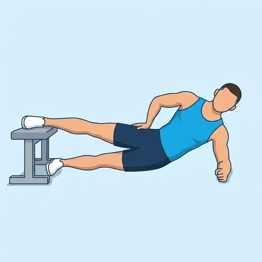 Copenhagen Plank Raises — start position, flat illustration