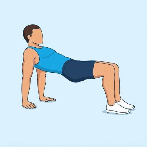 Crab Dips — start position, flat illustration