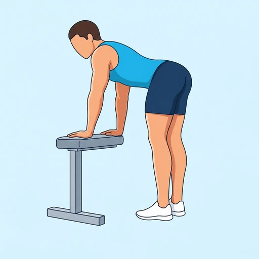 Donkey Calf Raise — start position, flat illustration