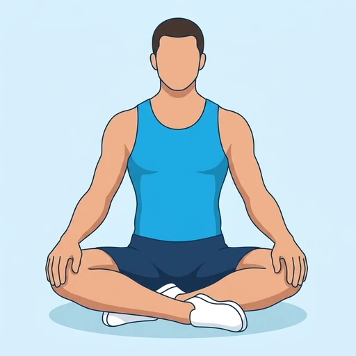 Easy Pose, flat illustration