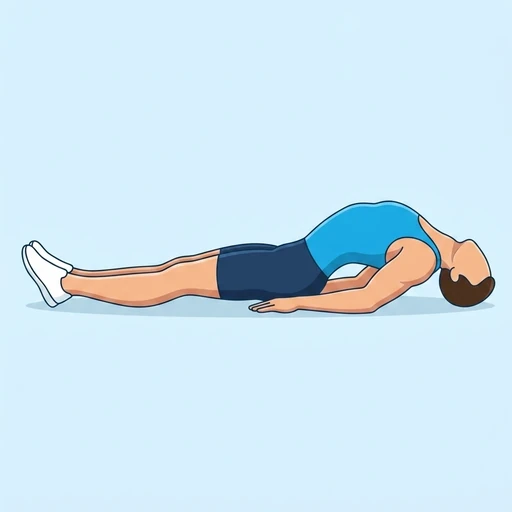 Fish Pose, flat illustration