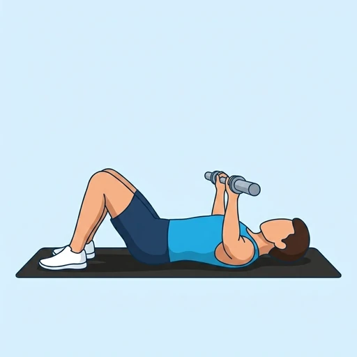 Floor Press — peak position, flat illustration
