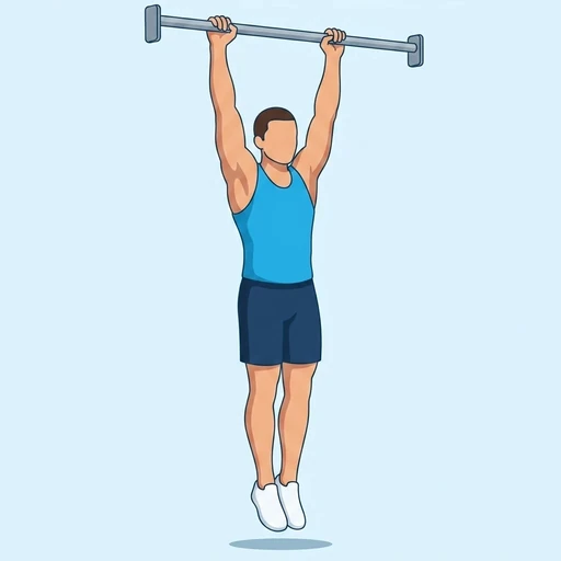 Hanging Pike — start position, flat illustration