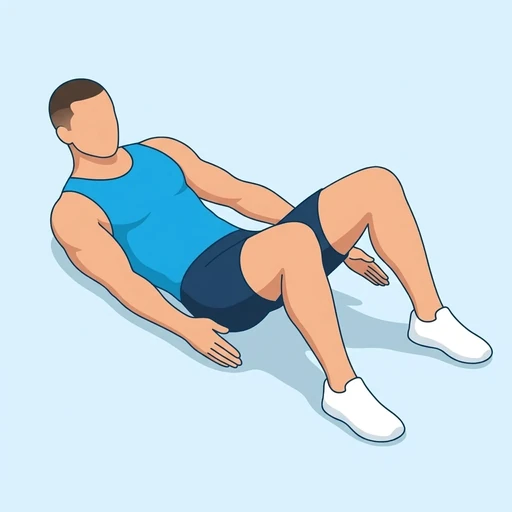 Heel Touches — start position, flat illustration