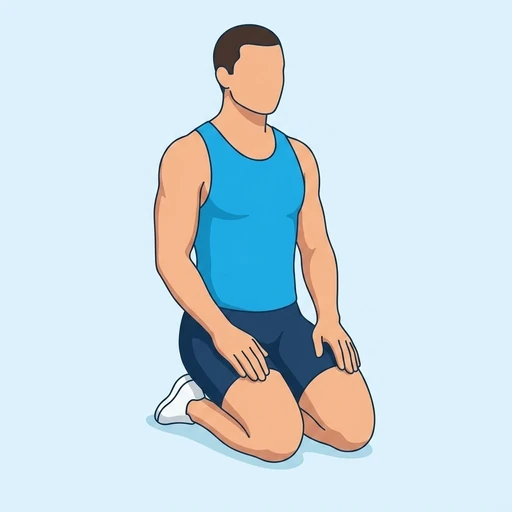 Hero Pose, flat illustration