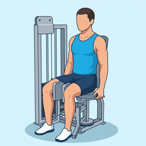 Hip Adduction — peak position, flat illustration