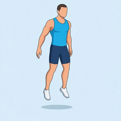 Jump Squat — peak position, flat illustration