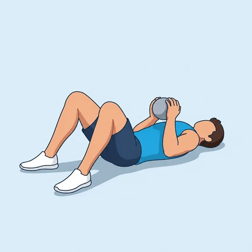 Kettlebell Close-Grip Floor Press — start position, flat illustration