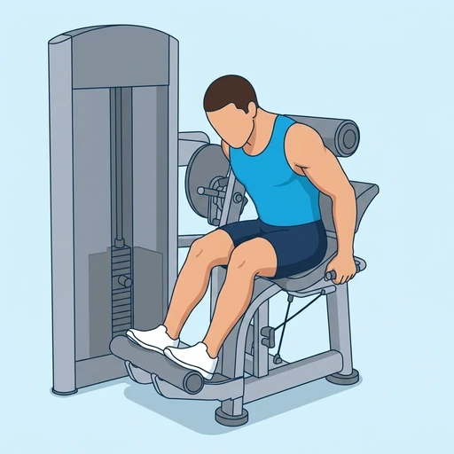 Machine Back Extension — start position, flat illustration