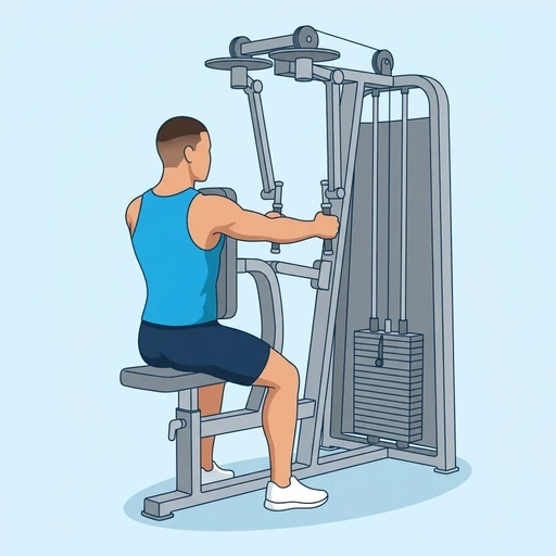 Machine Reverse Fly — start position, flat illustration