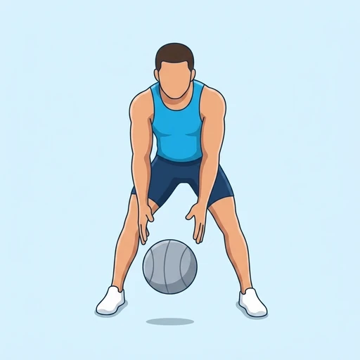 Medicine Ball Slam — peak position, flat illustration
