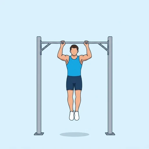 Pause Pull-Up — peak position, flat illustration
