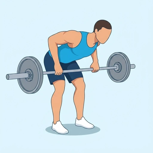 Pendlay Row — peak position, flat illustration