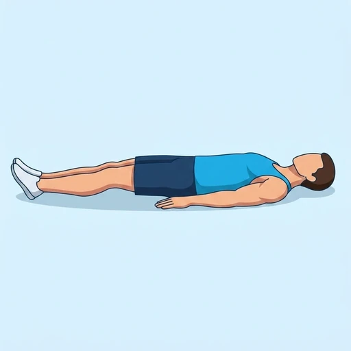 Pilates Roll Over — start position, flat illustration