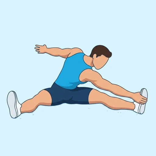 Pilates Saw — peak position, flat illustration