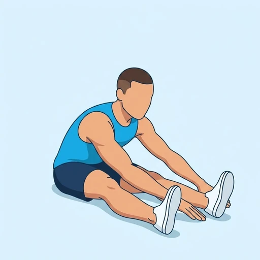 Pilates Spine Stretch Forward — peak position, flat illustration