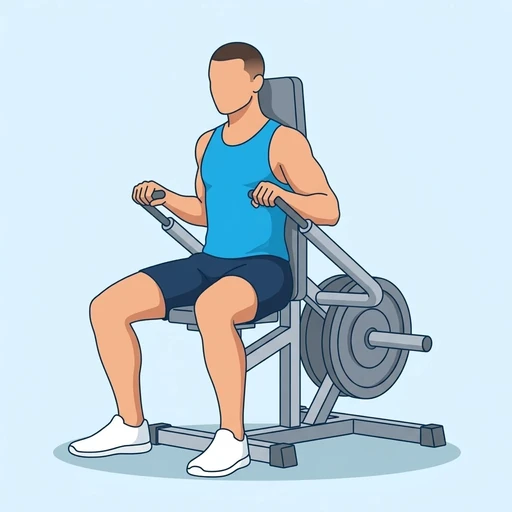 Plate-Loaded Seated Dip Machine — start position, flat illustration