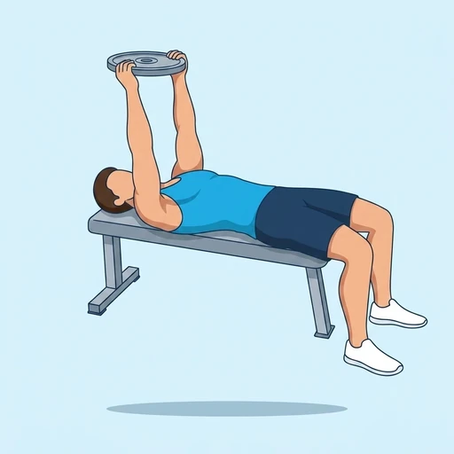 Plate Pullover — start position, flat illustration