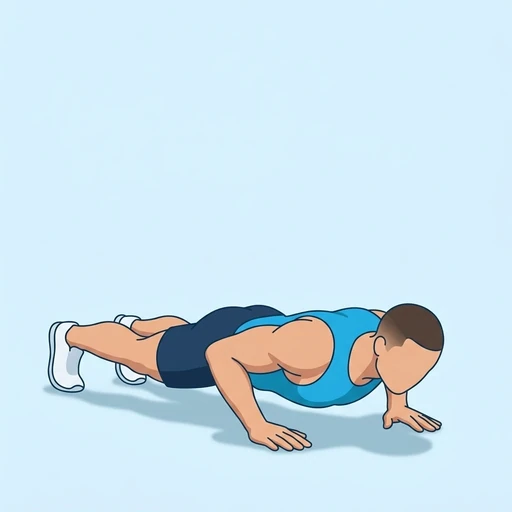 Plyo Push-Up — start position, flat illustration