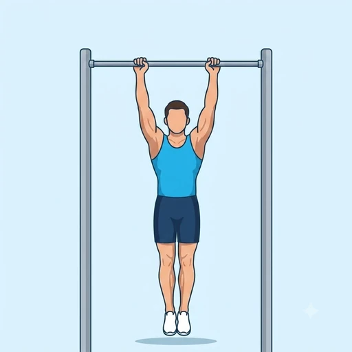 Pull-Up — start position, flat illustration