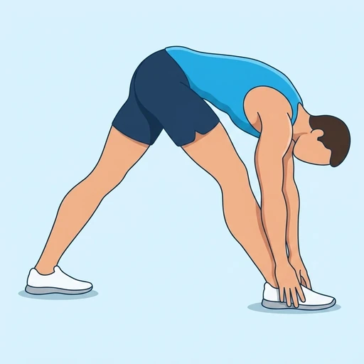 Pyramid Pose, flat illustration