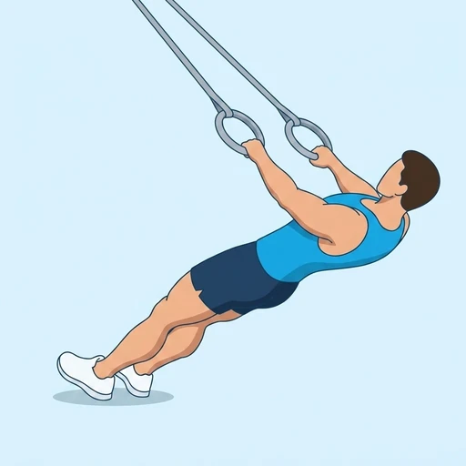 Ring Face Pull — start position, flat illustration