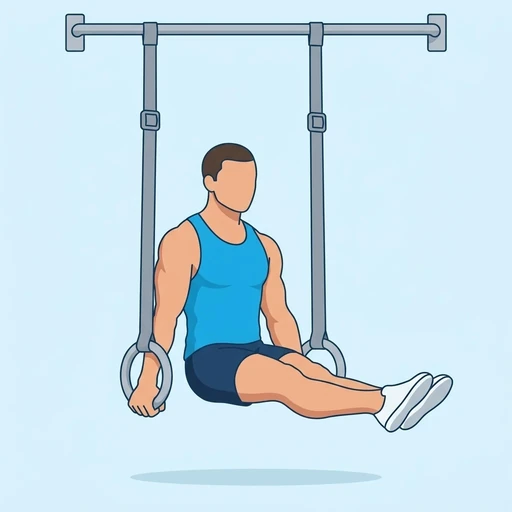 Ring L-Sit, flat illustration