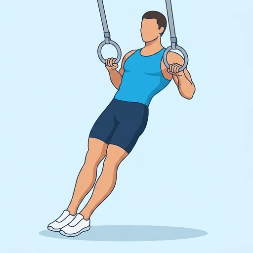 Ring Row — peak position, flat illustration