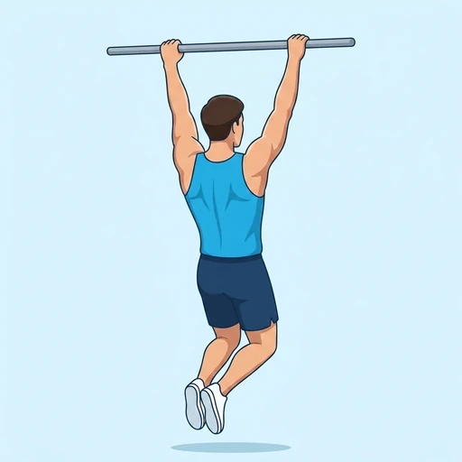 Scapular Pull Ups — start position, flat illustration