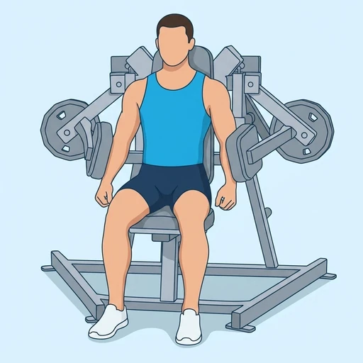 Single-Arm Plate-Loaded Lateral Raise — start position, flat illustration