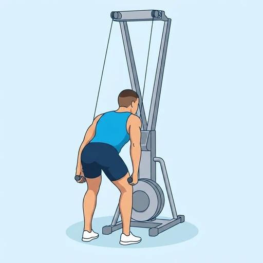 SkiErg — peak position, flat illustration