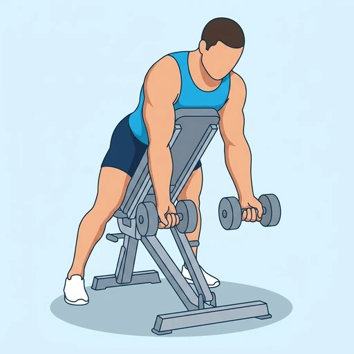 Spider Curl — start position, flat illustration