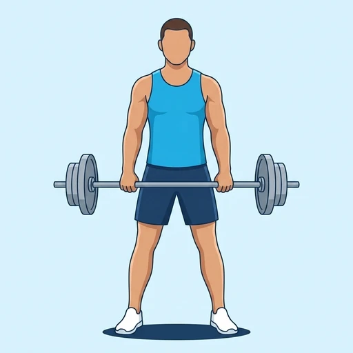 Sumo Deadlift — peak position, flat illustration