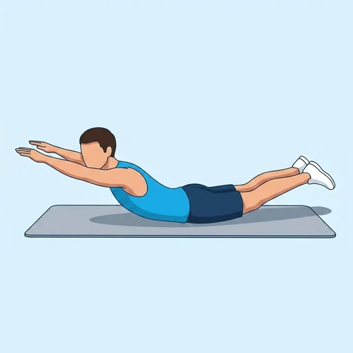 Superman — peak position, flat illustration