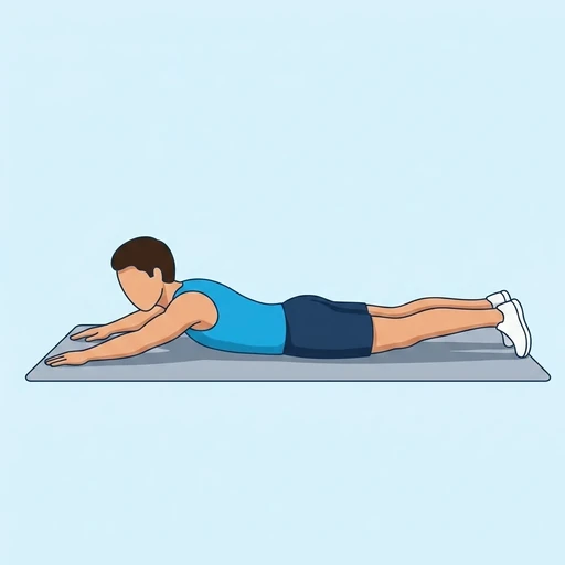 Superman — start position, flat illustration