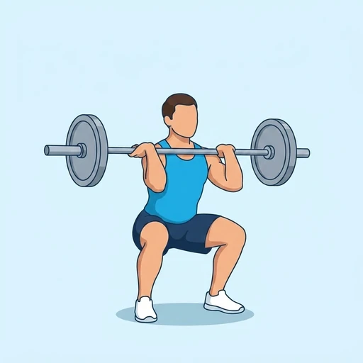 Thruster — start position, flat illustration