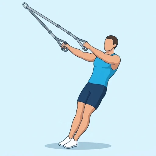 TRX Y-Fly — start position, flat illustration