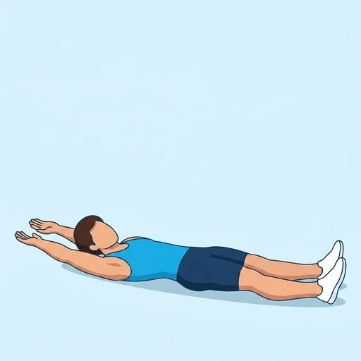 V Ups — start position, flat illustration