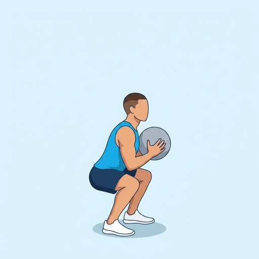 Wall Ball, flat illustration