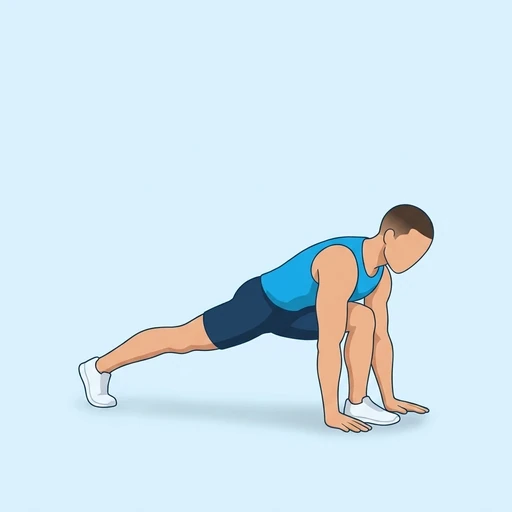 World's Greatest Stretch — start position, flat illustration