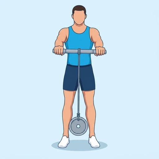 Wrist Roller — start position, flat illustration